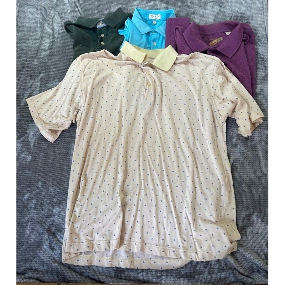 Modern and Vintage Mens Polo Shirt Bundle Lot‎ of 6 Multicolor L - Picture 15 of 16